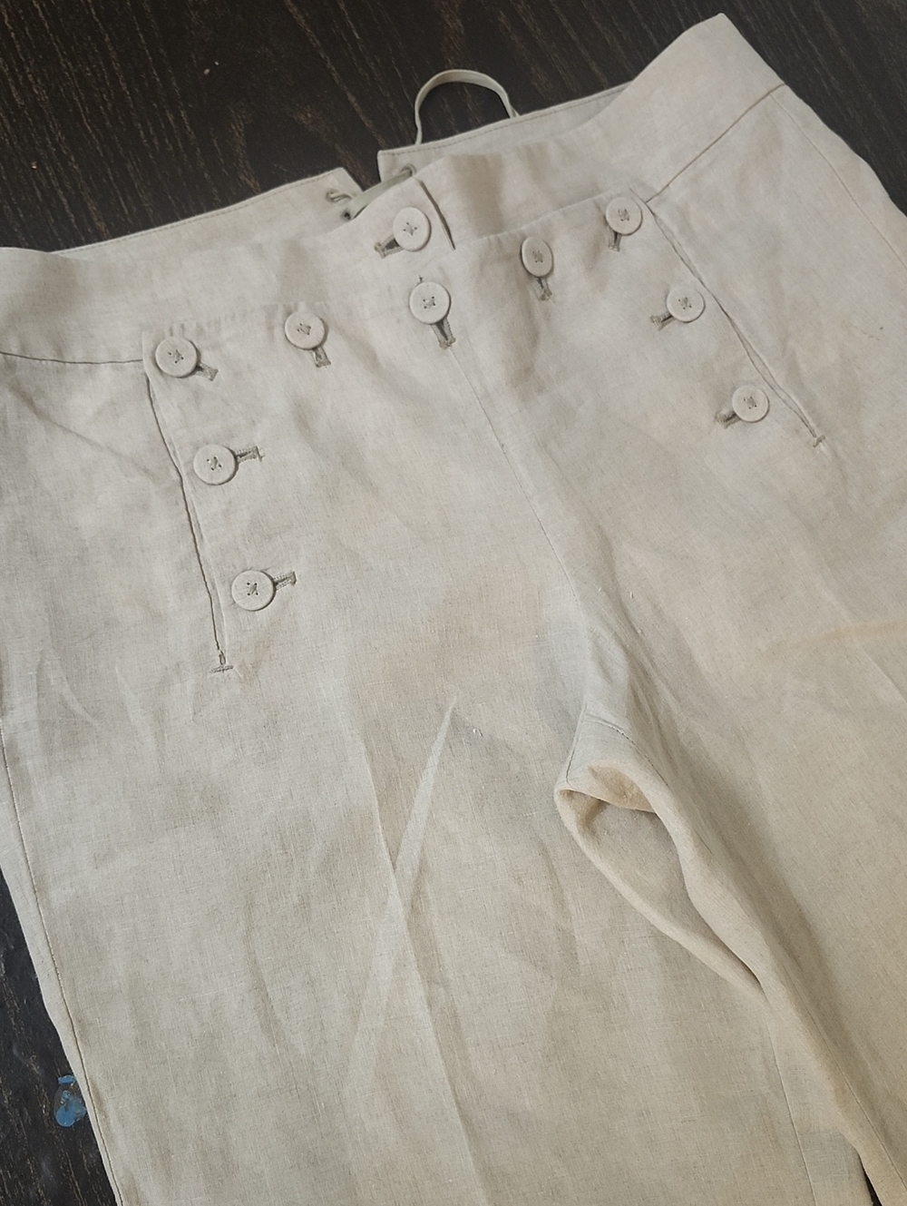 J. Crew Linen Sailor Pants Wide Leg Vintage Style Size 10 - Picture 2 of 10